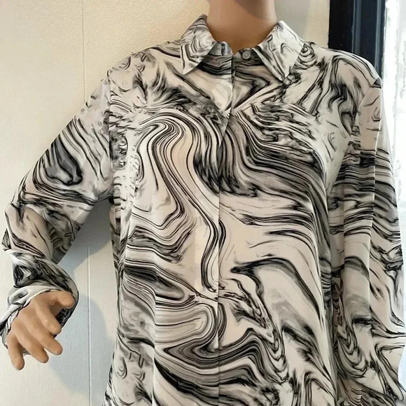 Theory blouses with buttons M - Picture 7 of 11